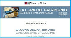(CR) MDV Mostra  MANDOLINI E CARTE STRADIVARIANE aperta fino al 7 gennaio '24