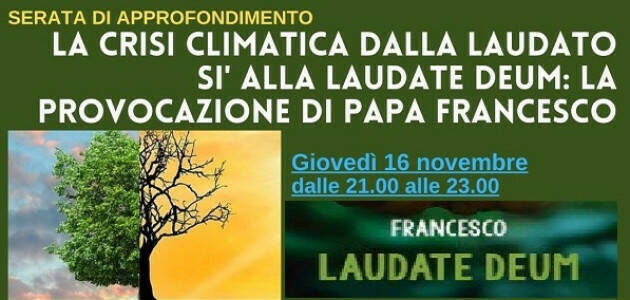 Bonaldi (#PD) stasera concluderà  Incontro online ' DALLA LAUDATO SI ALLA LAUDATE DEUM'