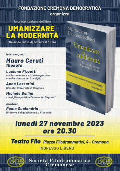 MAURO CERUTI A CREMONA  il 27 NOVEMBRE, ORE 20,30  al Filo