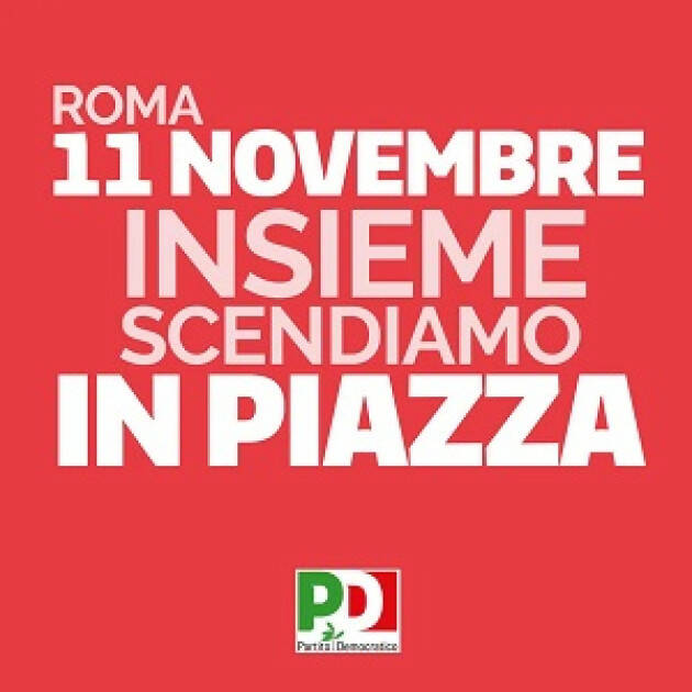 MANOVRA, BONALDI (#PD): IN PIAZZA PER LA PACE E LA GIUSTIZIA SOCIALE 