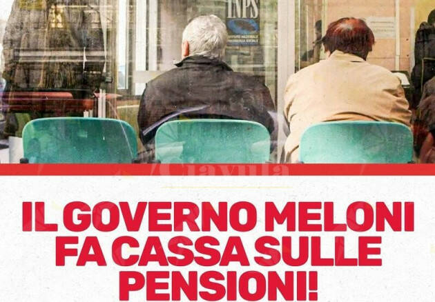 Collettiva Pensioni : il governo Meloni  fa peggio della legge Fornero. 