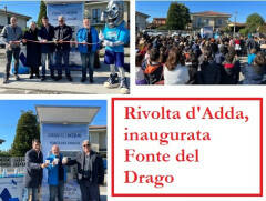 Rivolta d’Adda, Padania Acque S.p.A.: Inaugurata Fonte del Drago