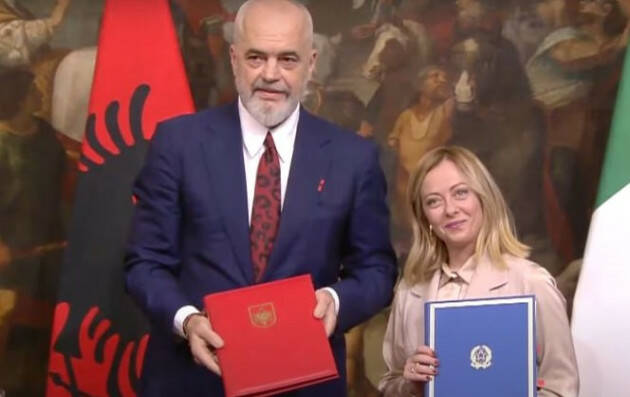 Accordo Italia-Albania LA PROPAGANDA SULLA PELLE DEI MIGRANTI
