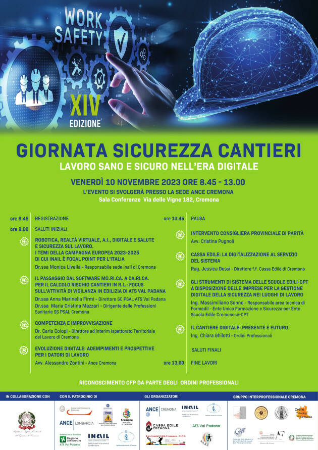 Ance Cremona XIV EDIZIONE GIORNATA  SICUREZZA CANTIERI