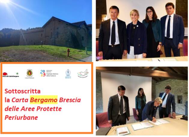 Sottoscritta la Carta Bergamo Brescia delle Aree Protette Periurbane