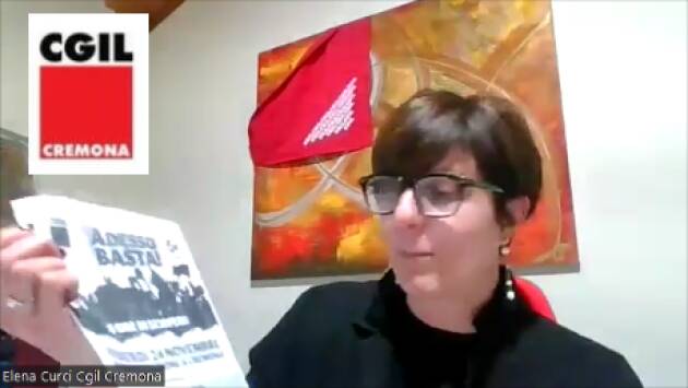 (CR) Intervista a E.Curci (Cgil) Manifestazione e 8 ore di sciopero 24/11  (video)