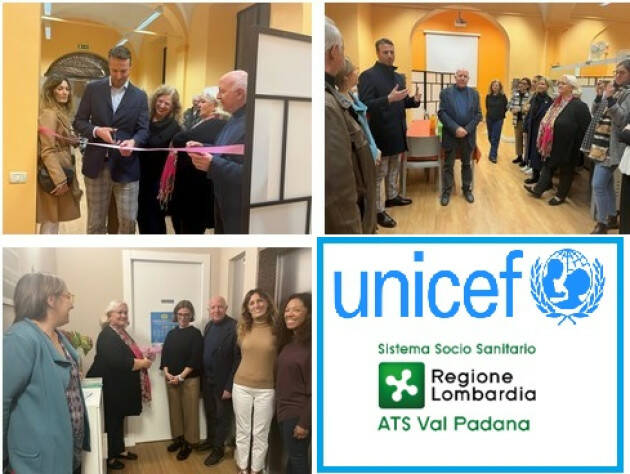 CREMA INAUGURATI DUE BABY PIT STOP UNICEF