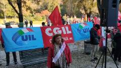 Cremona (24.11.2023) Cgil-Uil sciopero e manifestazione contro Meloni  (Video)