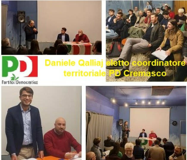 Daniele Qalliaj eletto coordinatore territoriale #PD Cremasco