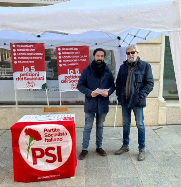 PSI Cremona  : raccolta firme sulle 5 petizioni promosse dai socialisti