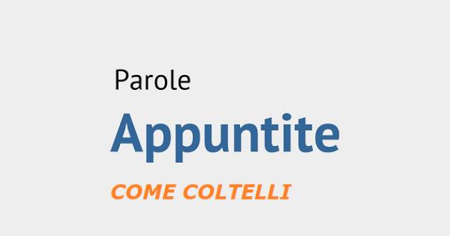  PAROLE APPUNTITE COME COLTELLI| VINCENZO ANDRAOUS (Pv)