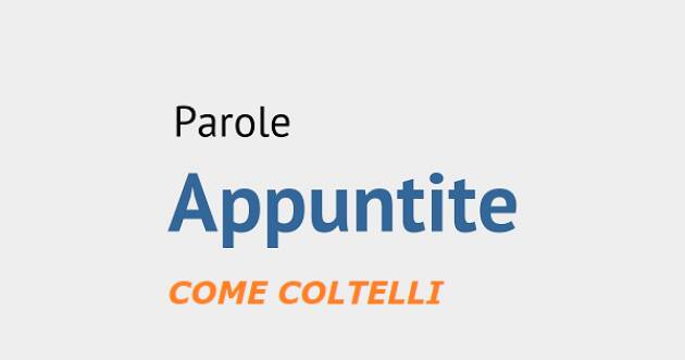 PAROLE APPUNTITE COME COLTELLI| VINCENZO ANDRAOUS (Pv)