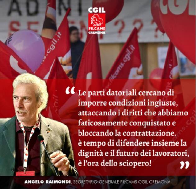 FILCAMS CGIL  Sciopero il 22 dicembre per tutelare i diritti dei lavoratori 