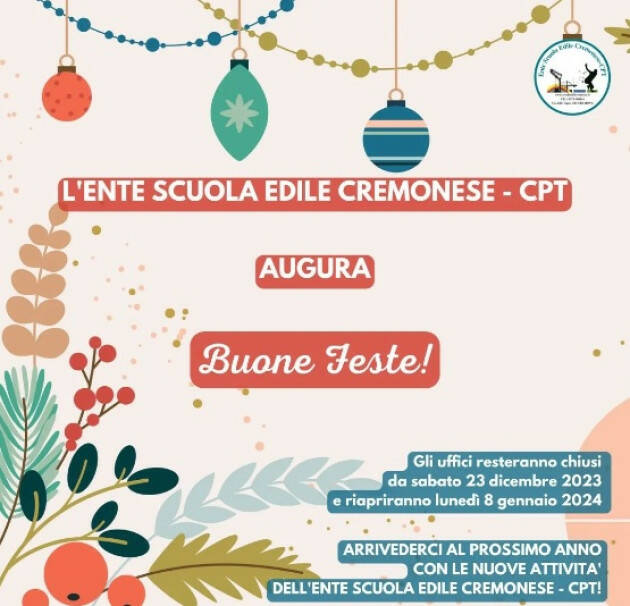 Scuola Edile Cremona e dopo l'albero anche il presepe è pronto 