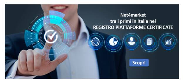  (CR) NET4MARKET  NEL ' REGISTRO PIATTAFORME CERTIFICATE' DEL PORTALE NAZIONALE ANAC