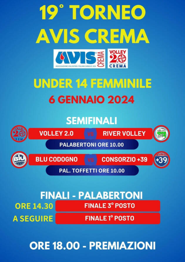 Torneo di Pallavolo Femminile UNDER14 - AVIS Crema
