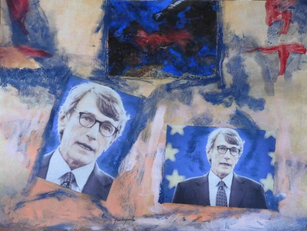 Il ritratto pittorico di David Sassoli a due anni della scomparsa