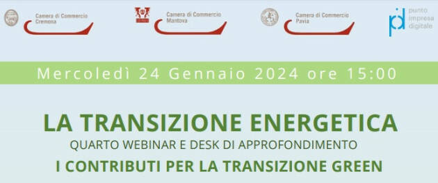 (CR) Cam Com LA TRANSIZIONE ENERGETICA WEBINAR GRATUITO