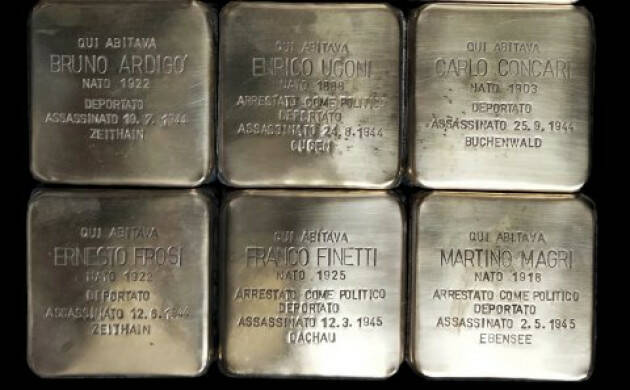 ANPI CREMONA LE PIETRE D’INCIAMPO E LA MEMORIA