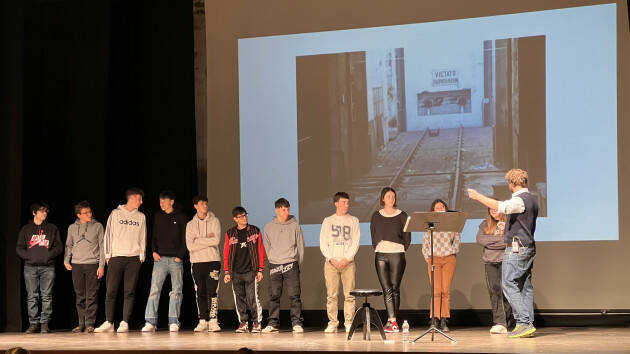 Crema La storia siamo Noi spettacolo per le scuole al Teatro san Domenico