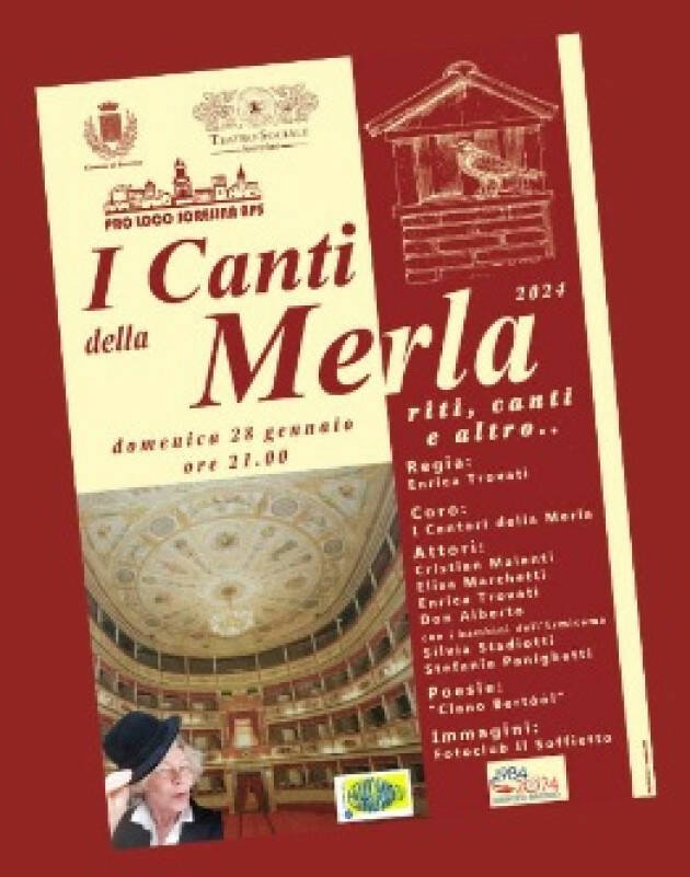Soresina I CANTI DELLA MERLA A TEATRO domenica 28