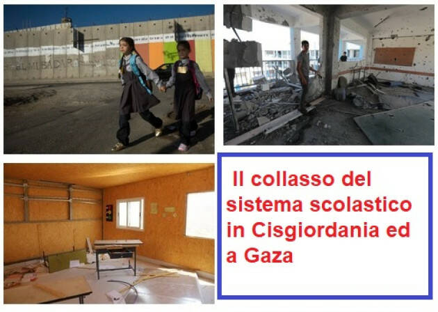 Scuola Il collasso del sistema scolastico in Cisgiordania ed a Gaza