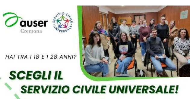 Servizio Civile Universale... scegli Auser Cremona