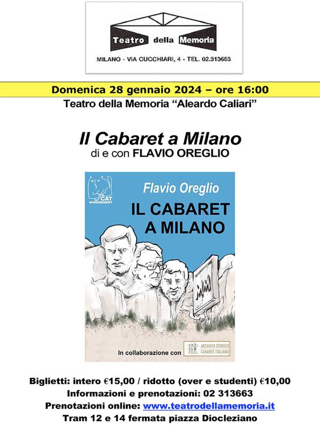 Edizioni Meravigli Flavio Oreglio ci racconta la storia del Cabaret a Milano