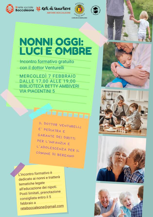 Anziani (BG) Nonni oggi: luci e ombre