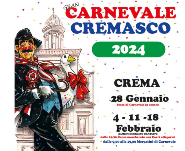 Crema Pro  Loco Newsletter dell'otto febbraio 2024