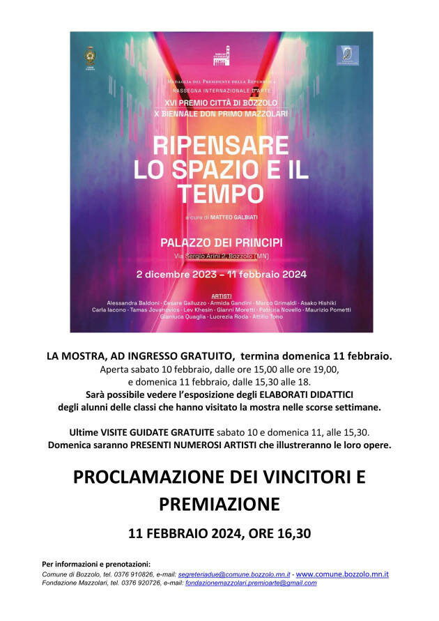 Premiazione Vincitori Premio Bozzolo