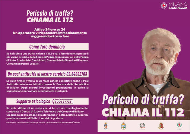 Milano SICUREZZA. TRUFFE ANZIANI, NUOVO CICLO DI INCONTRI CON GLI ANZIANI