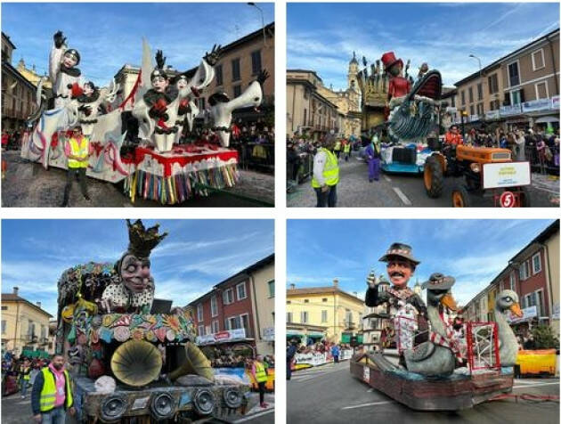 GRAN CARNEVALE CREMASCO:DOMENICA 18 FEBBRAIO ULTIMA SFILATA DEI CARRI ALLEGORICI