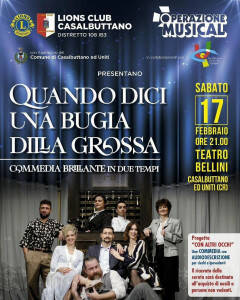 Al Teatro Bellini di Casalbuttano 'QUANDO DICI UNA BUGIA DILLA GROSSA'