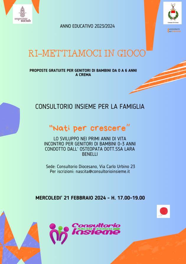 Crema Ri-mettiamoci in gioco Anno educativo 2023/2024