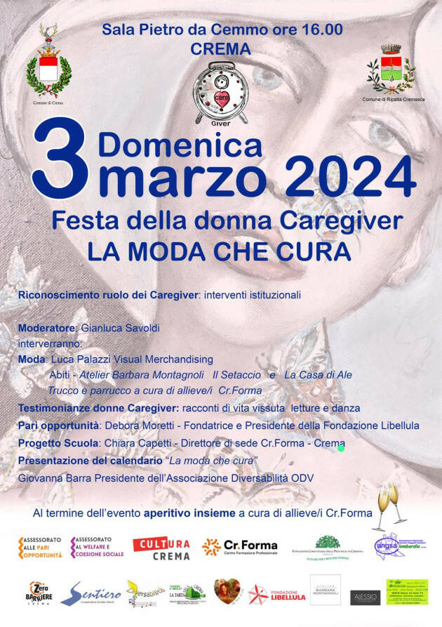 Crema Incontro pubblico: 'Festa della donna Caregiver- LA MODA CHE CURA'