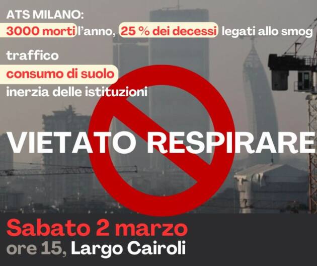 Vietato Respirare SABATO 2 MARZO MILANO IN PIAZZA