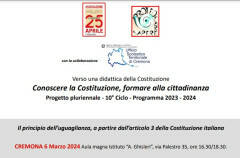 (CR) Associazione 25 Aprile  Incontro con Nerina Dirindin su srt.3 della Costituzione