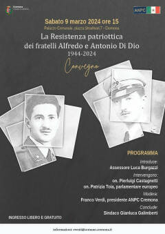 Convegno per ricordare i partigiani Alfredo e Antonio Di Dio