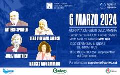 Milano 6 Marzo GIORNATA DEI GIUSTI DELL’UMANITÀ.