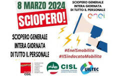 Cgil-Cisl-Uil 8 marzo, Sciopero ENEL: Basta profitti finanziari 