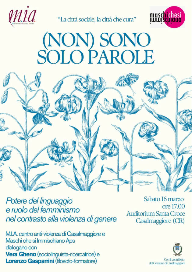 Casalmaggiore Vera Gheno e Lorenzo Gasparrini Evento 16 marzo