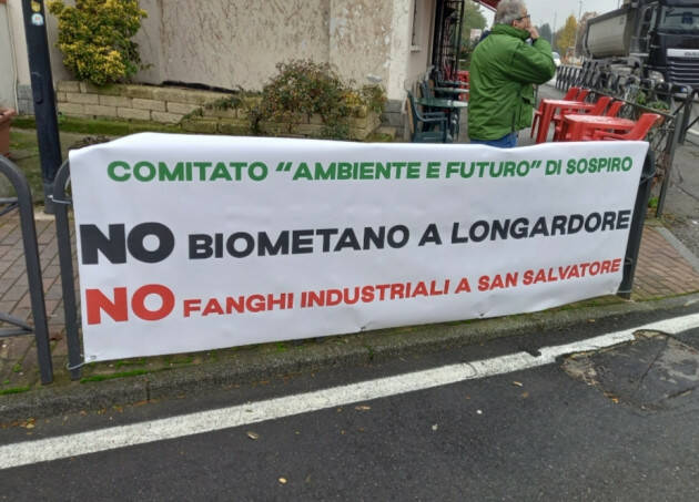 No al biometano a Sospiro.Caro sindaco non è solo merito tuo