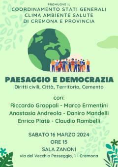 (CR) Incontro PAESEGGIO E DEMOCRAZIA