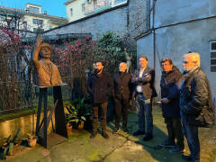 (CR) Delegazione PSI in visita alla casa museo di Mario Coppetti.