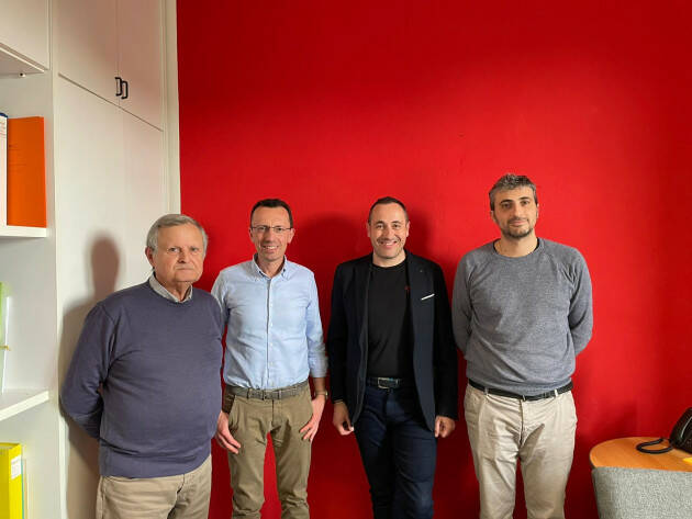 BiometaNO Portesani (cdx) Incontra Marchi,Ferrarini e Lipara e ribadisce il No