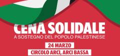 Cena solidale con la Palestina all’Arci Bassa Gussola (CR)