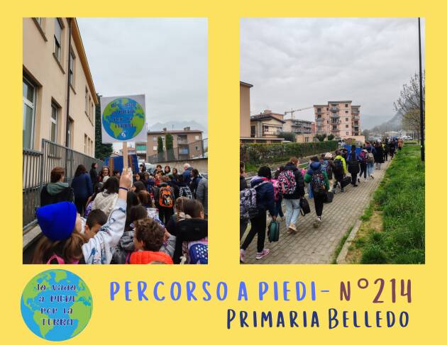 Scuola Lecco Piedibus Lecco: 1400 studenti 'a piedi per la terra'