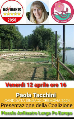 La coalizione che sostiene Paola Tacchini sindaco di Cremona si presenta