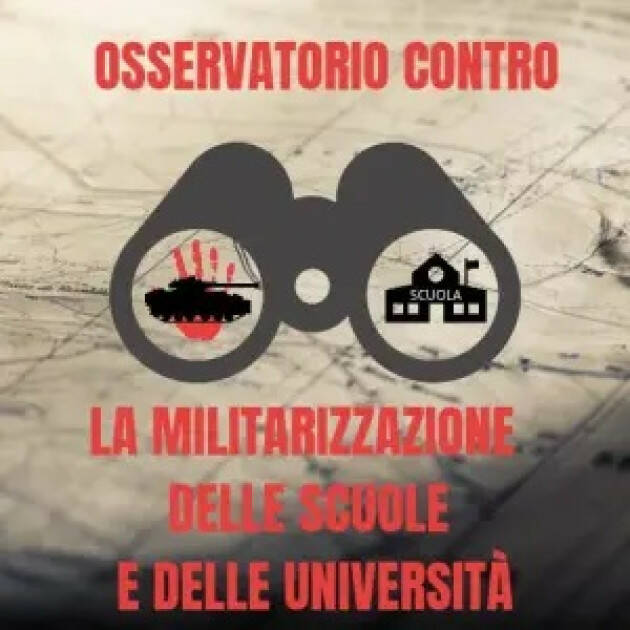 Osservatorio per  denunciare l'attività di militarizzazione nelle scuole 